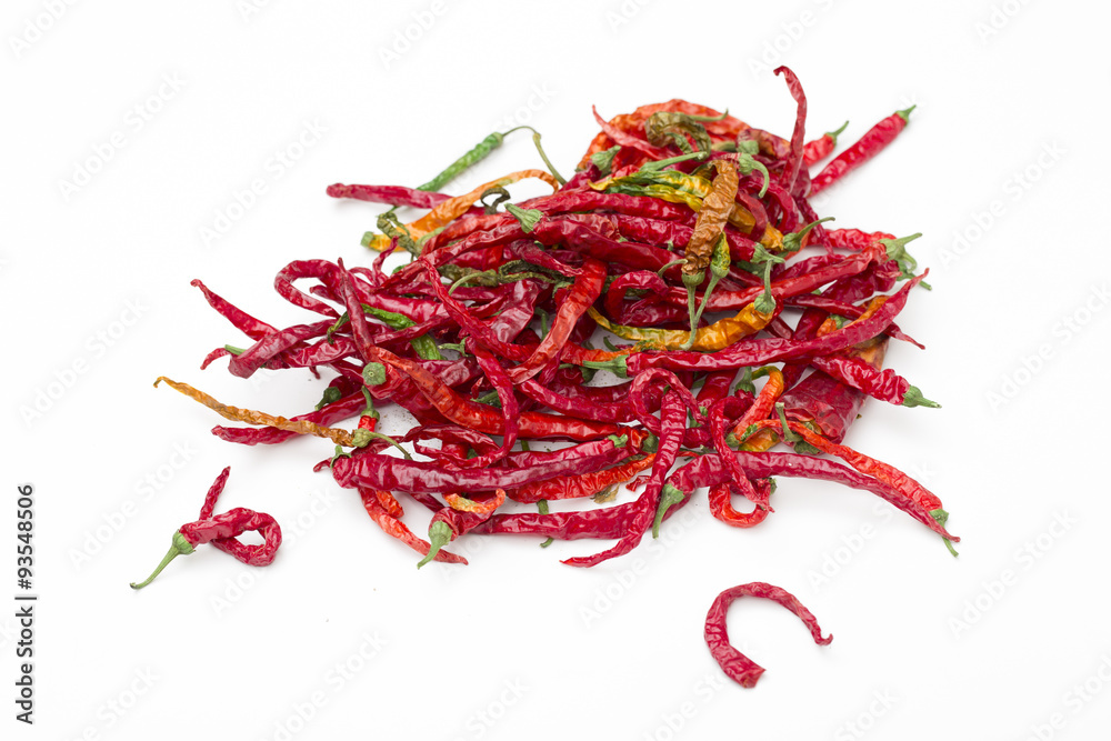 Fototapeta premium Pepper on the white background