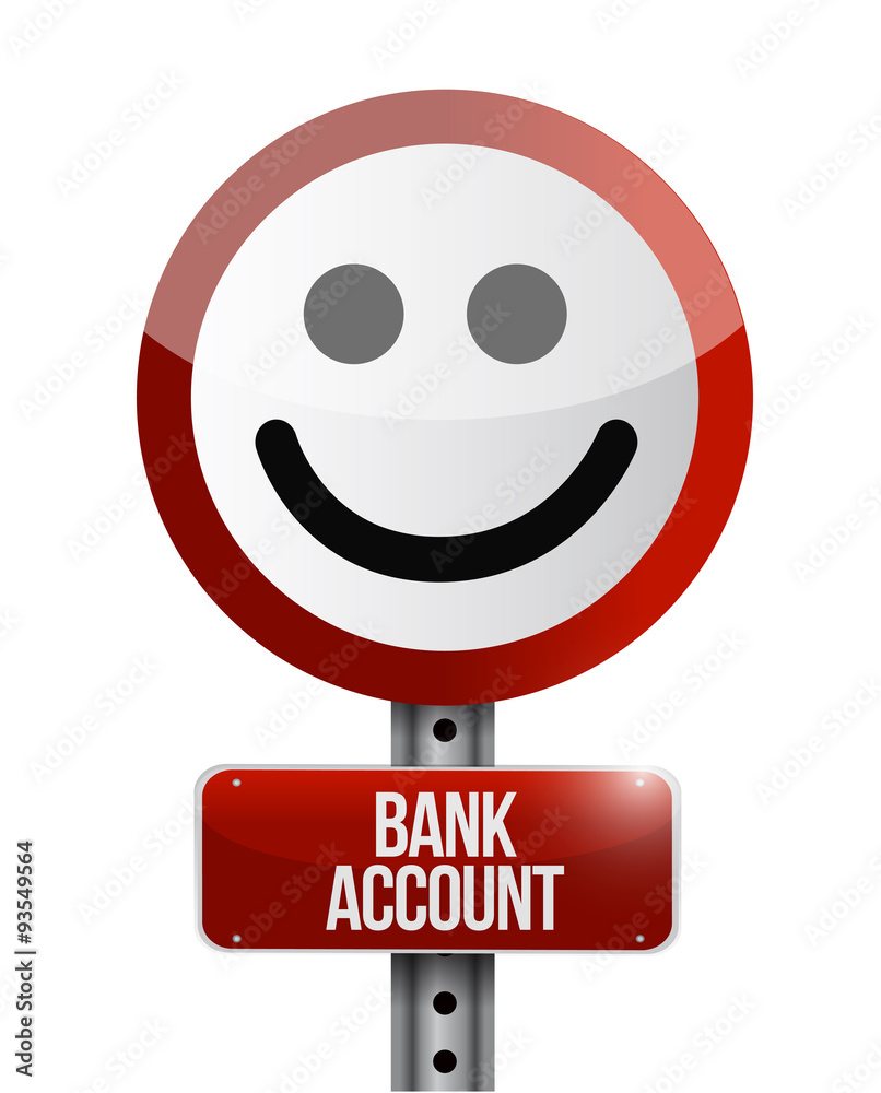 Fototapeta premium bank account like sign concept