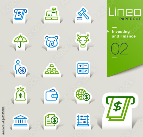 Lineo Papercut - Investing and Finance outline icons
