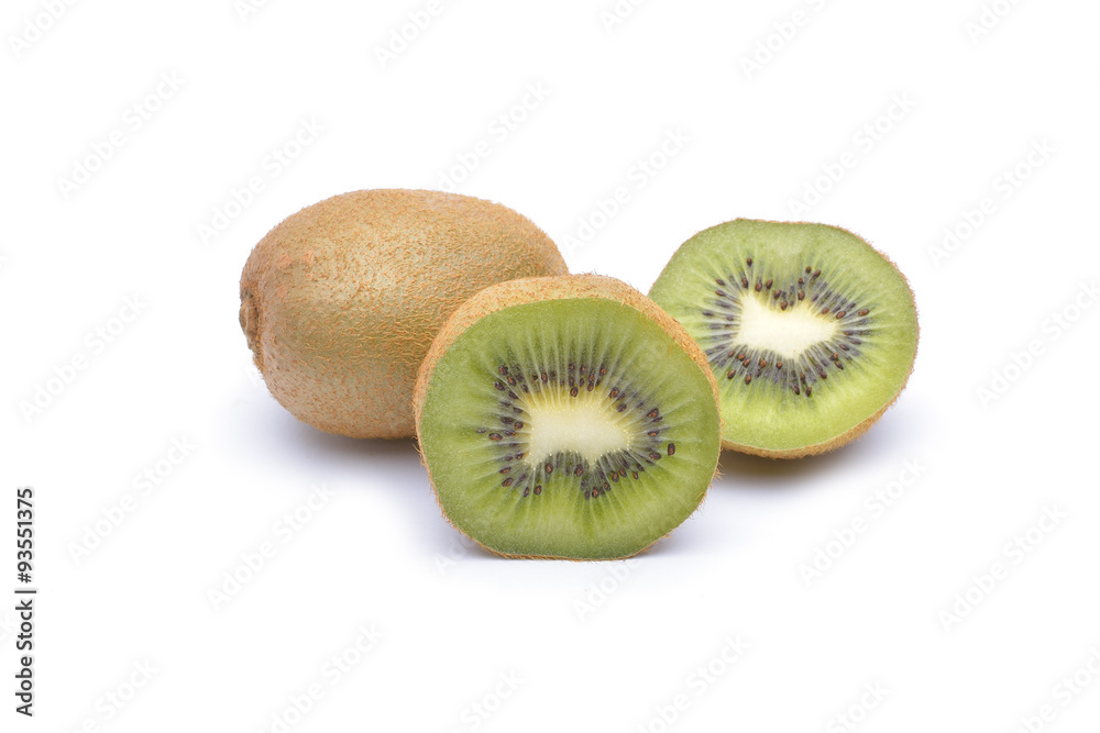 Kiwi fruit on white background Kiwi fruit on white background