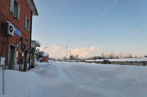 Borghi del Molise, Bojano (CB), panorama invernale photo