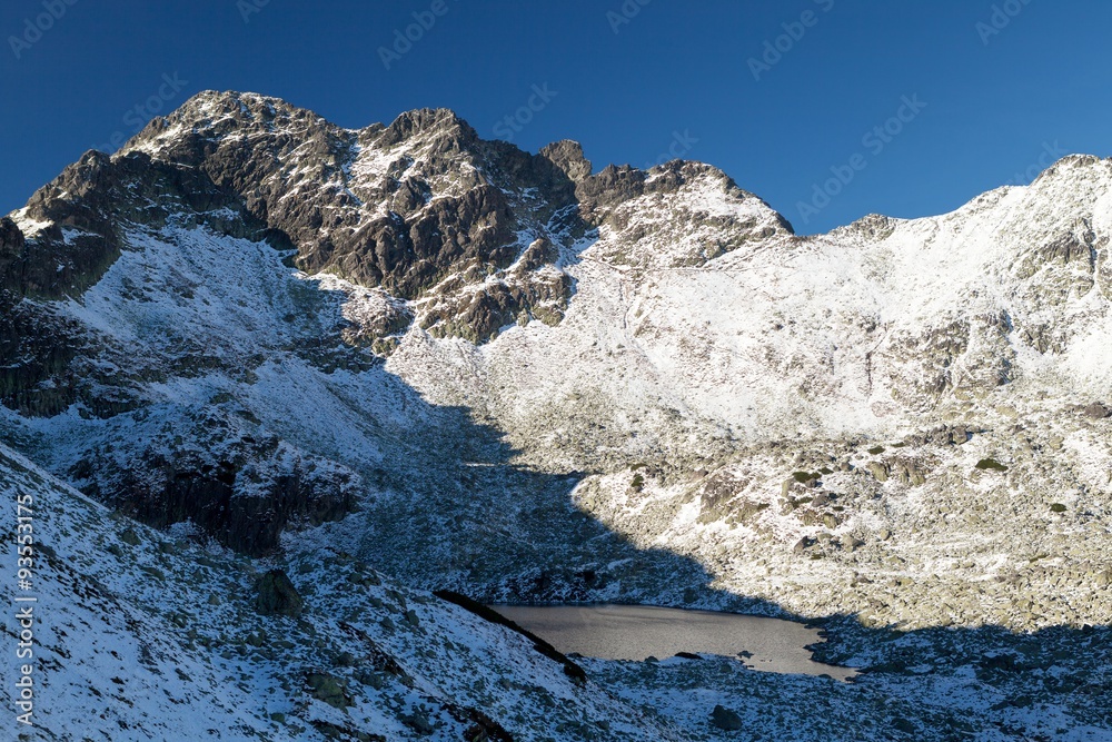 Snow-draped valley in the High Tatras, Poland