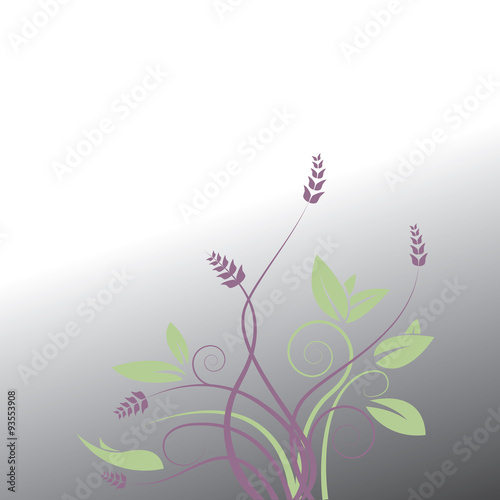 Fototapeta Naklejka Na Ścianę i Meble -  An abstract floral vector background with space for text