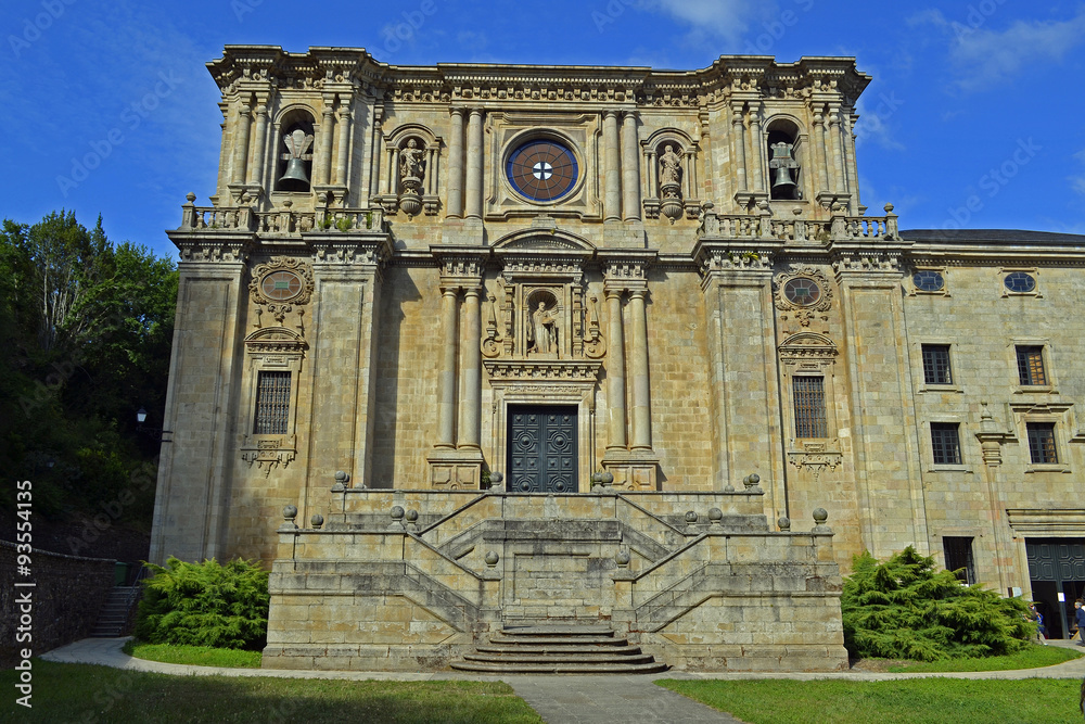 Fototapeta premium Monastery of Samos - Galicia (Spain) in the way of St James