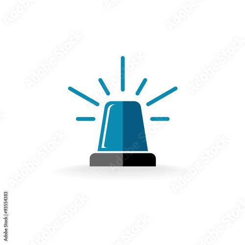 Ambulance or police siren flasher logo