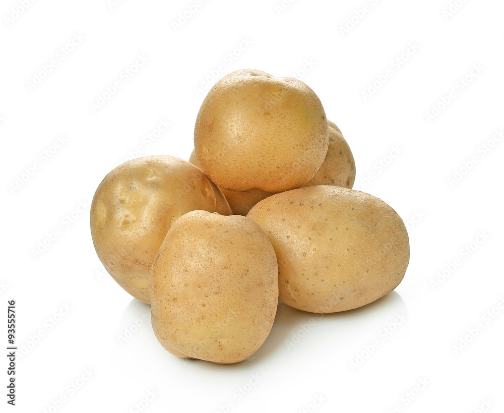 Potatoes isolated on white background Potatoes isolated on white background