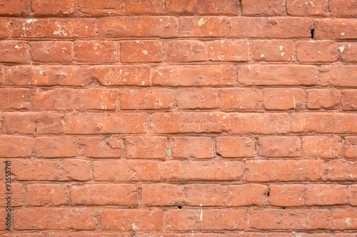 old red brick wall background. brick wall texture. grunge wallpaper. 