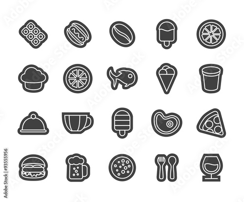 Outline icons thin flat design  modern line stroke style
