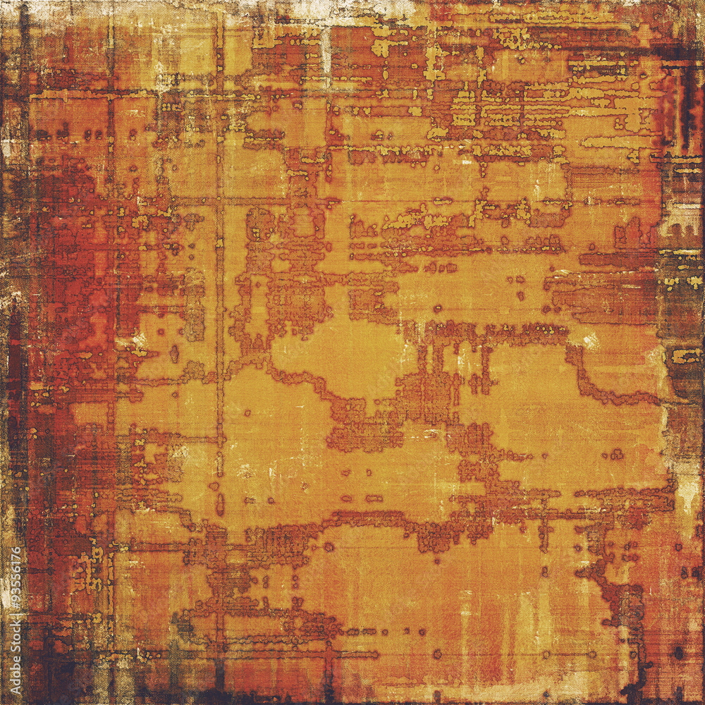 Old scratched retro-style background. With different color patterns: yellow (beige); brown; gray; red (orange)