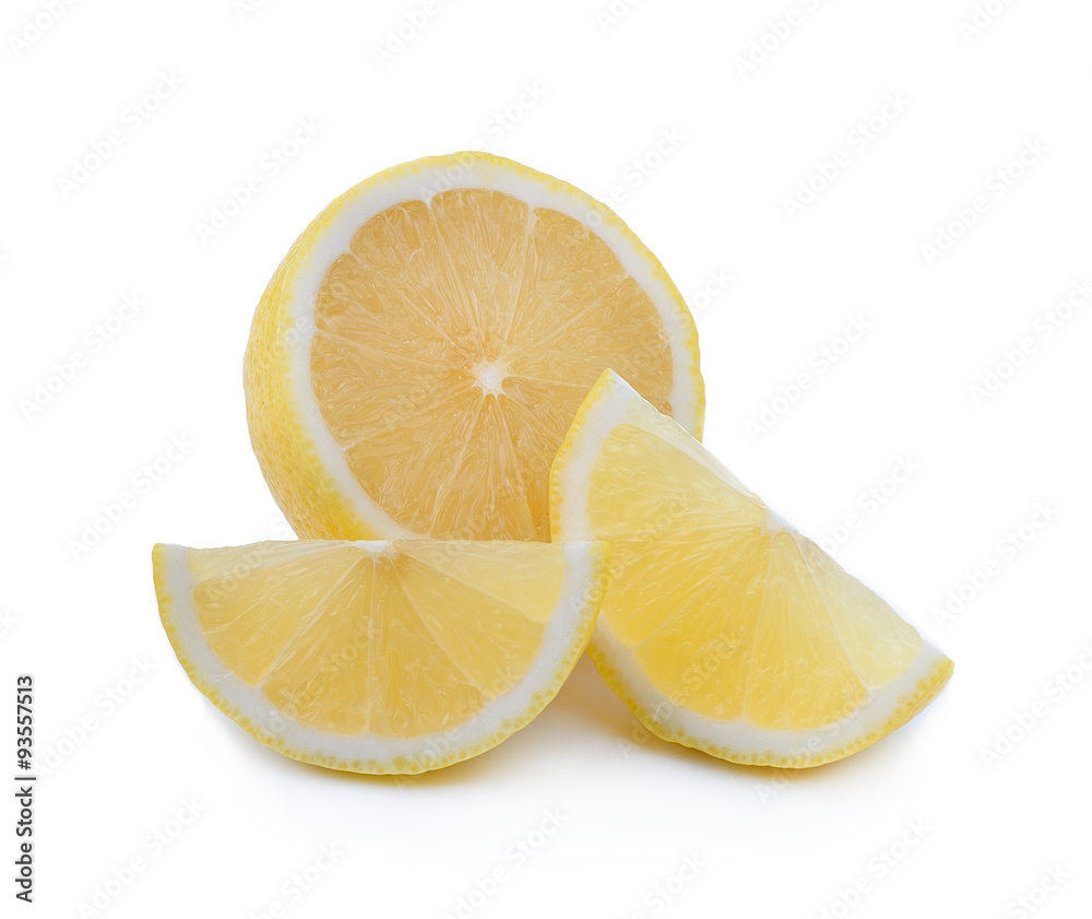 Fresh lemon on white background Fresh lemon on white background