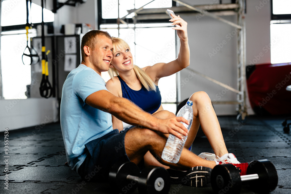 Obraz premium Gym selfie