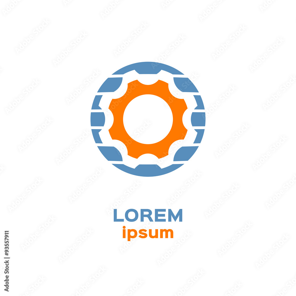 Fototapeta premium Gear icon, logotype