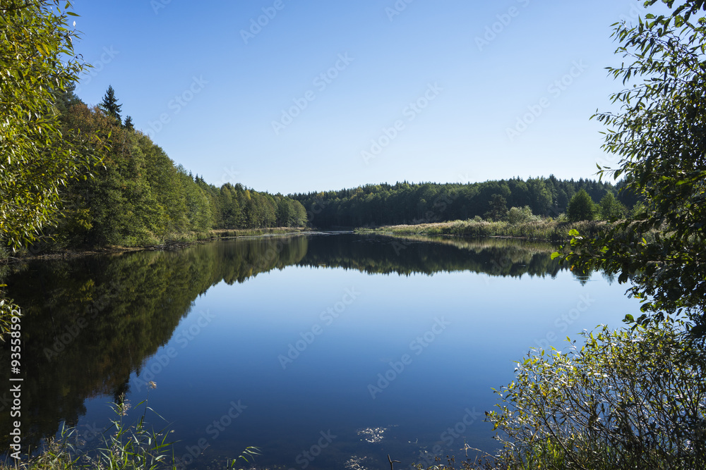 lake Kamenka near the lost village