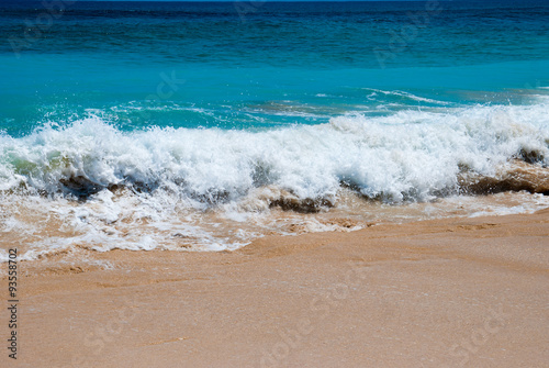 The waves at Dreamland beach. The Bukit Peninsula, Bali, Indonesia.