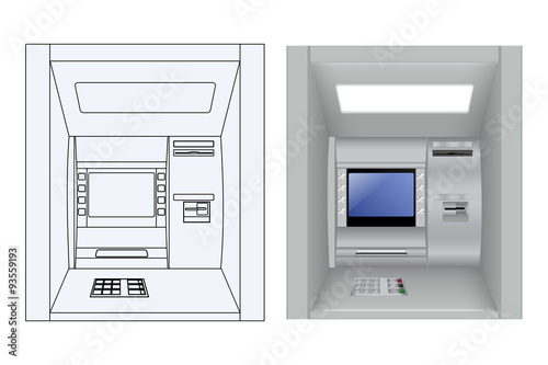 ATM. Bank machine. Automated Teller Machine