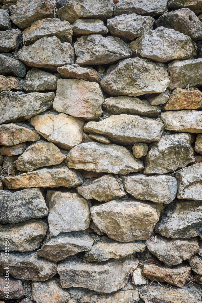 part of a stone wall, for background or texture.