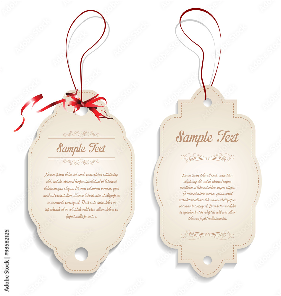 vintage tags