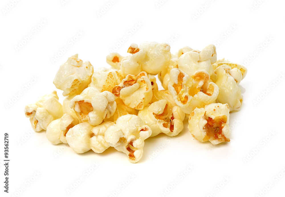 popcorn isolated on white background popcorn isolated on white background