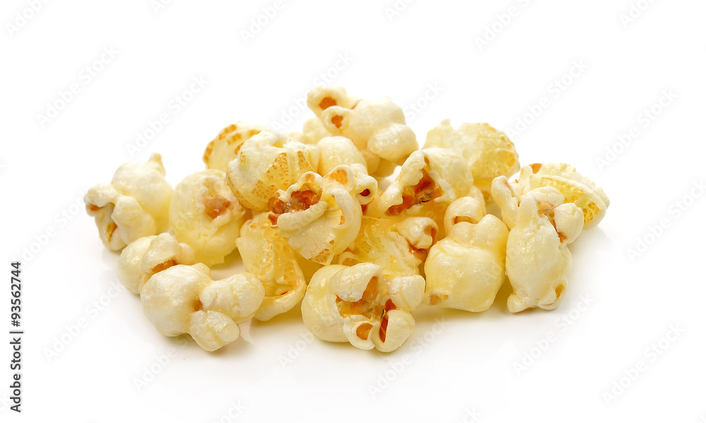 popcorn isolated on white background