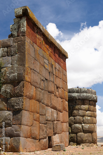 Inca ruins in Cutimbo, Titicaca lake, Peru photo
