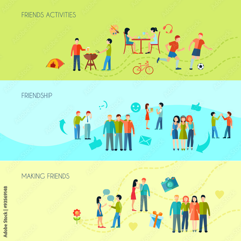 Friendship Banners Set Friendship Banners Set