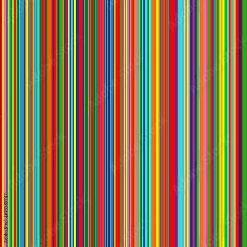 Seamless rainbow curved stripes color line art vector background