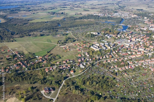 Aerial view of Wegorzewo