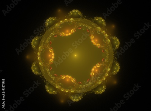 Abstract fractal patterns like star