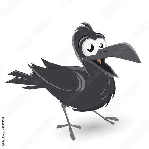 rabe krähe vogel lustig