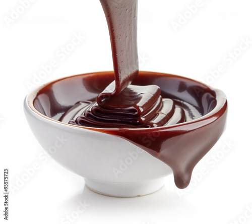 Bowl of chocolate sauce