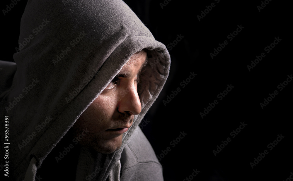 Man in a hoodie Man in a hoodie