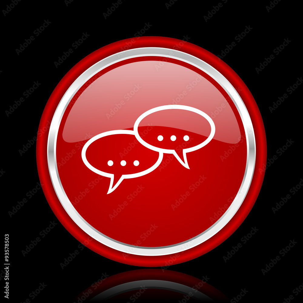forum red glossy cirle web icon on black bacground forum red glossy cirle web icon on black bacground