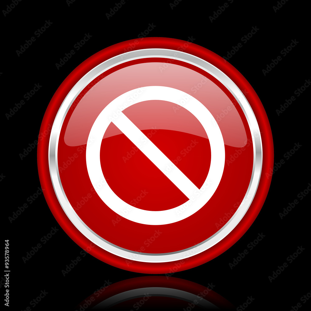access denied red glossy cirle web icon on black bacground access denied red glossy cirle web icon on black bacground