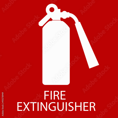 Fire extinguisher sign