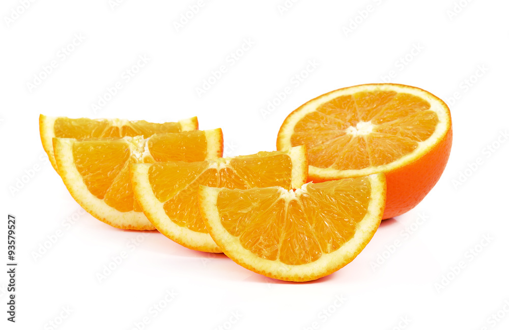 Orange fruit isolated on white background Orange fruit isolated on white background
