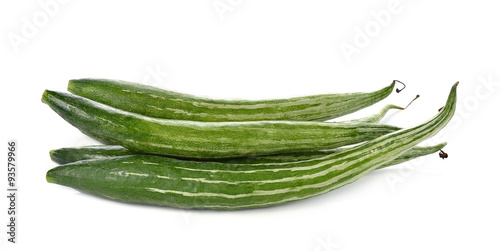 Fotografia Snake gourd over white background