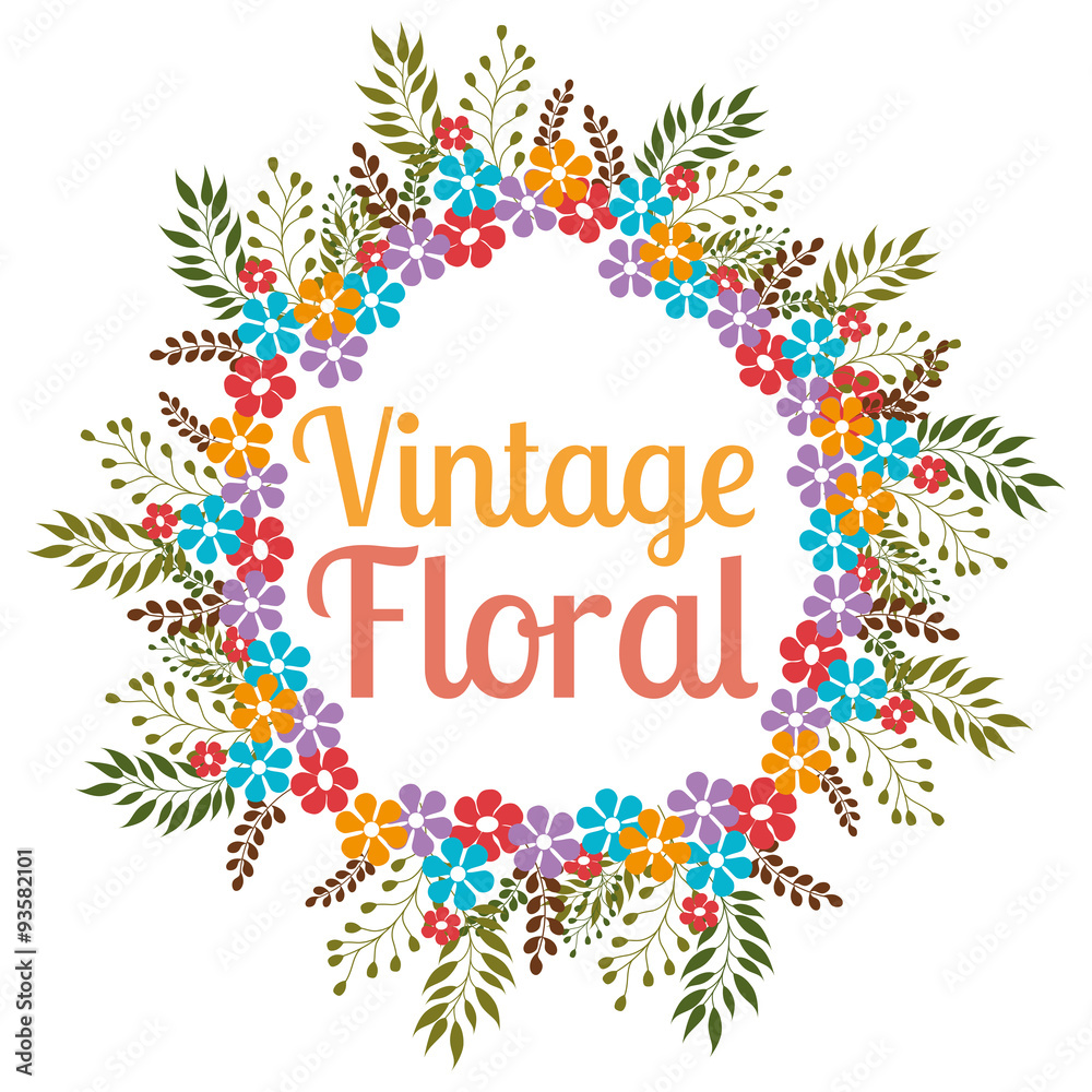 Floral and flowers decorative design