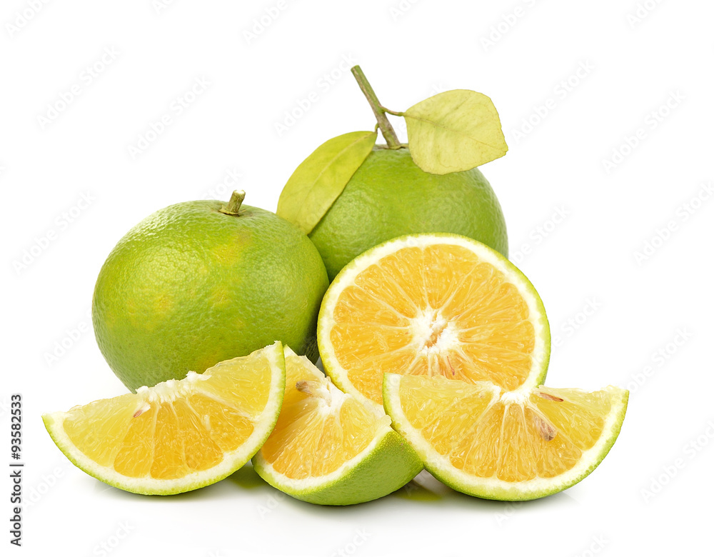 Sweet orange isolated on white background. Sweet orange isolated on white background.