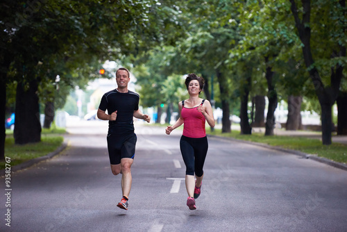 couple jogging