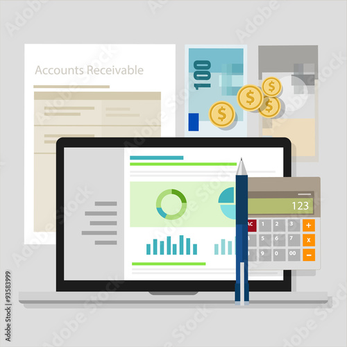 account receivable accounting software money calculator photo