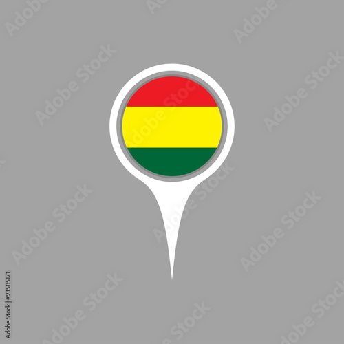 bolivia flag,pin