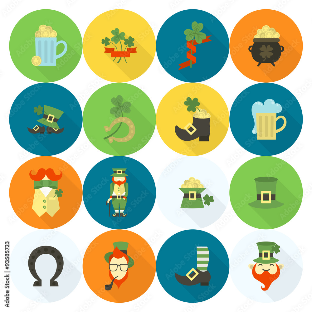 Saint Patricks Day Icon Set