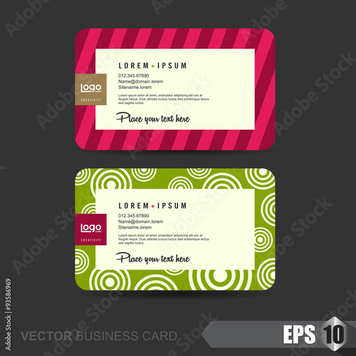 Wallpaper Mural business card template,Vector illustration Torontodigital.ca