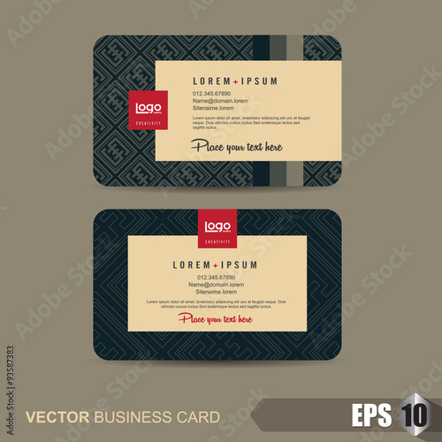business card template,Vector illustration