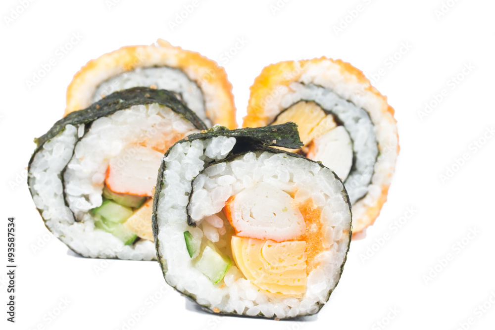sushi isolate on white
