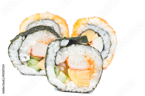 sushi isolate on white 