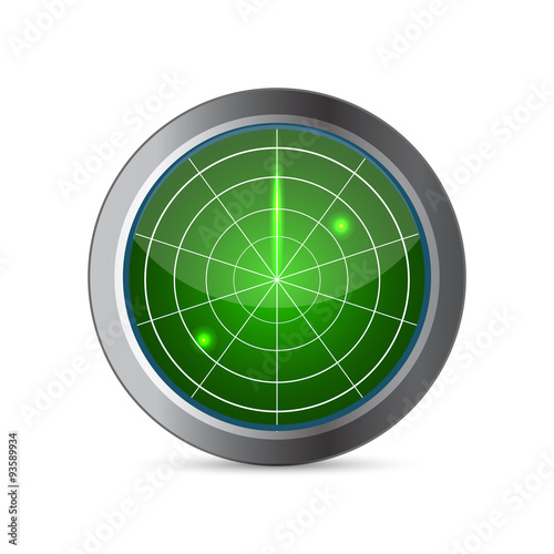 Radar screen vector