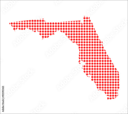 Red Dot Map of Florida