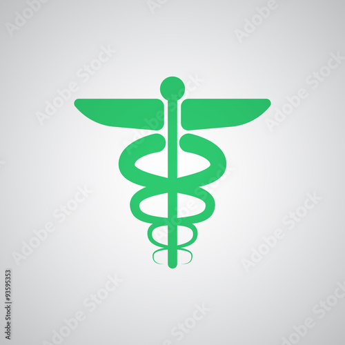 Flat green Medical  icon