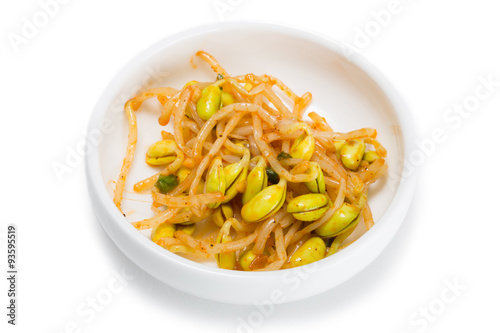 Spicy salad heh of bean sprouts